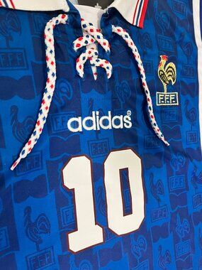 France 1996 EURO Home jersey - Zidane #10 US SIZE X-LARGE